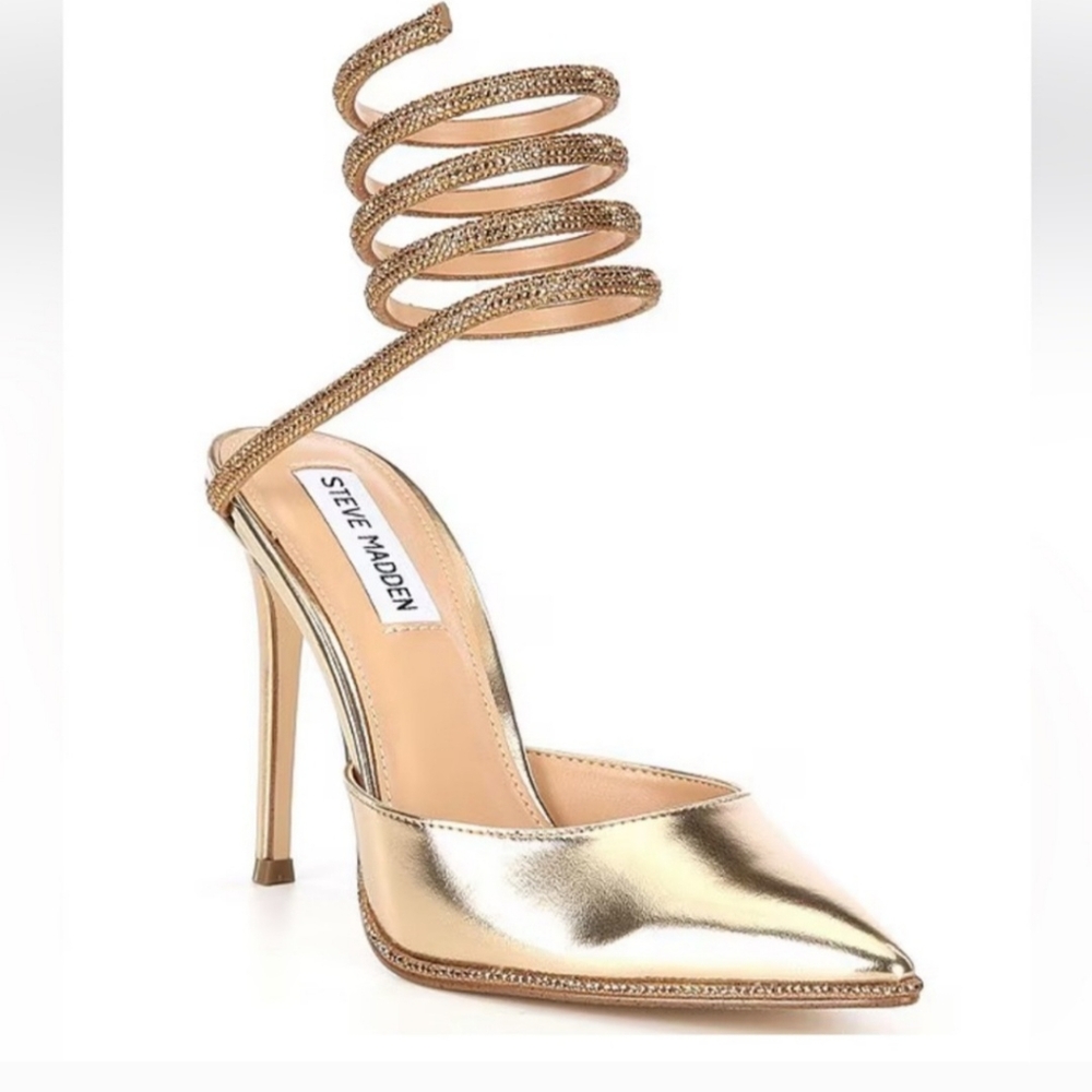Steve Madden Emerson Metallic Rhinestone Dress Pumps